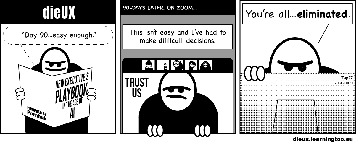 dieUX cartoon strip, another new empire, created 9th October 2026 by Pat Godfrey